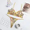 Floral Embroidered Lace Lingerie Set