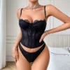 Fishbone Corset Lingerie Set