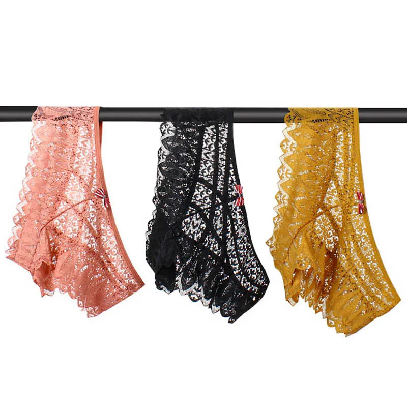 Lace Hollow-Out G-String