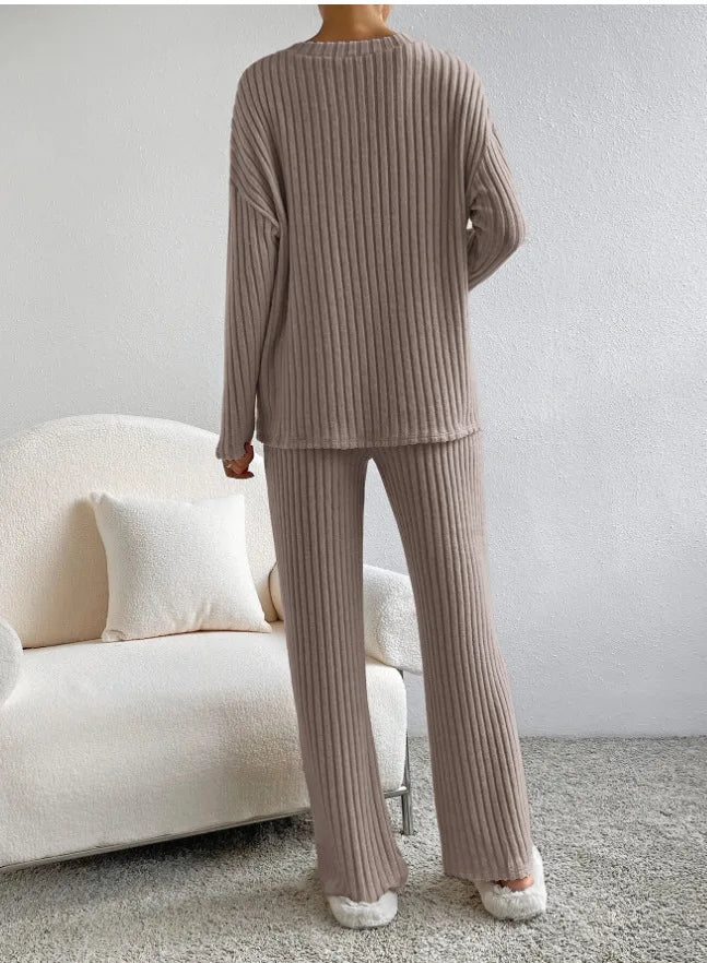 Loungewear Casual Solid Color Outfit