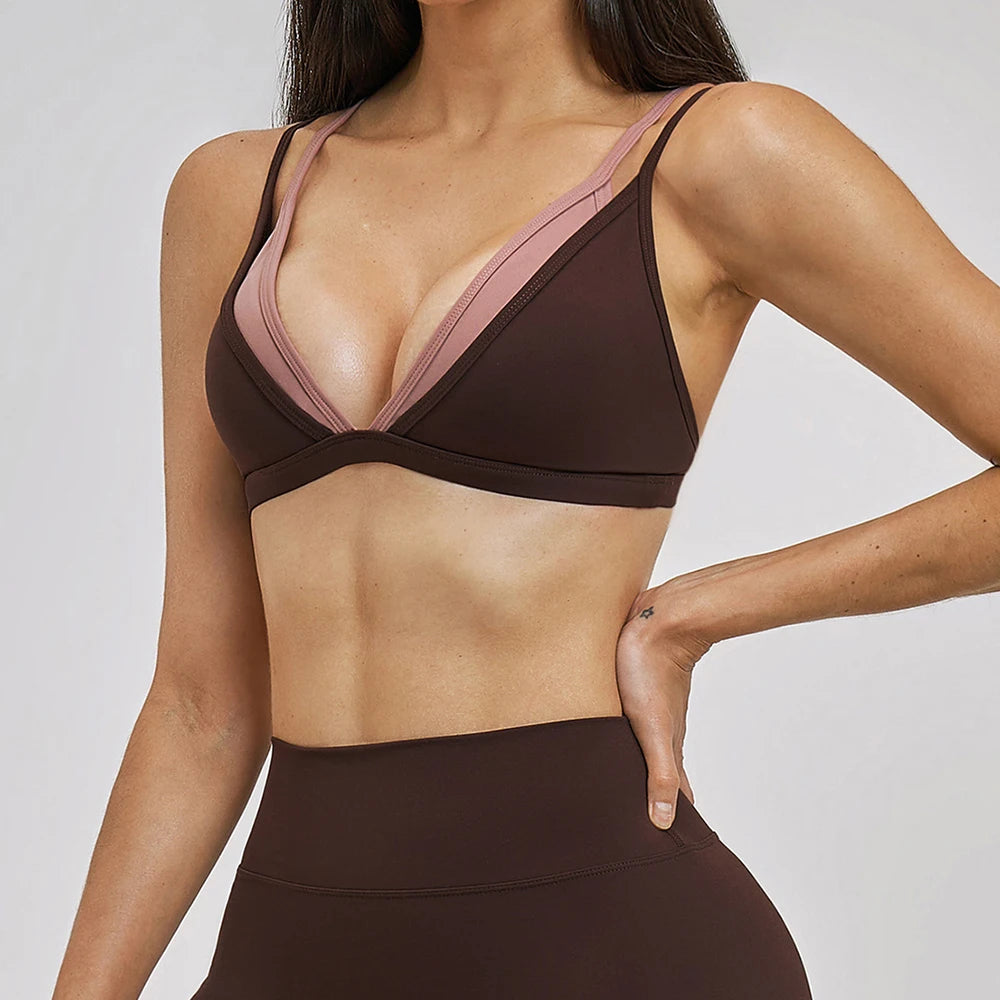 Backless Push-Up Sports Bra