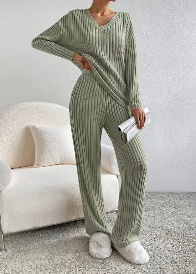 Loungewear Casual Solid Color Outfit