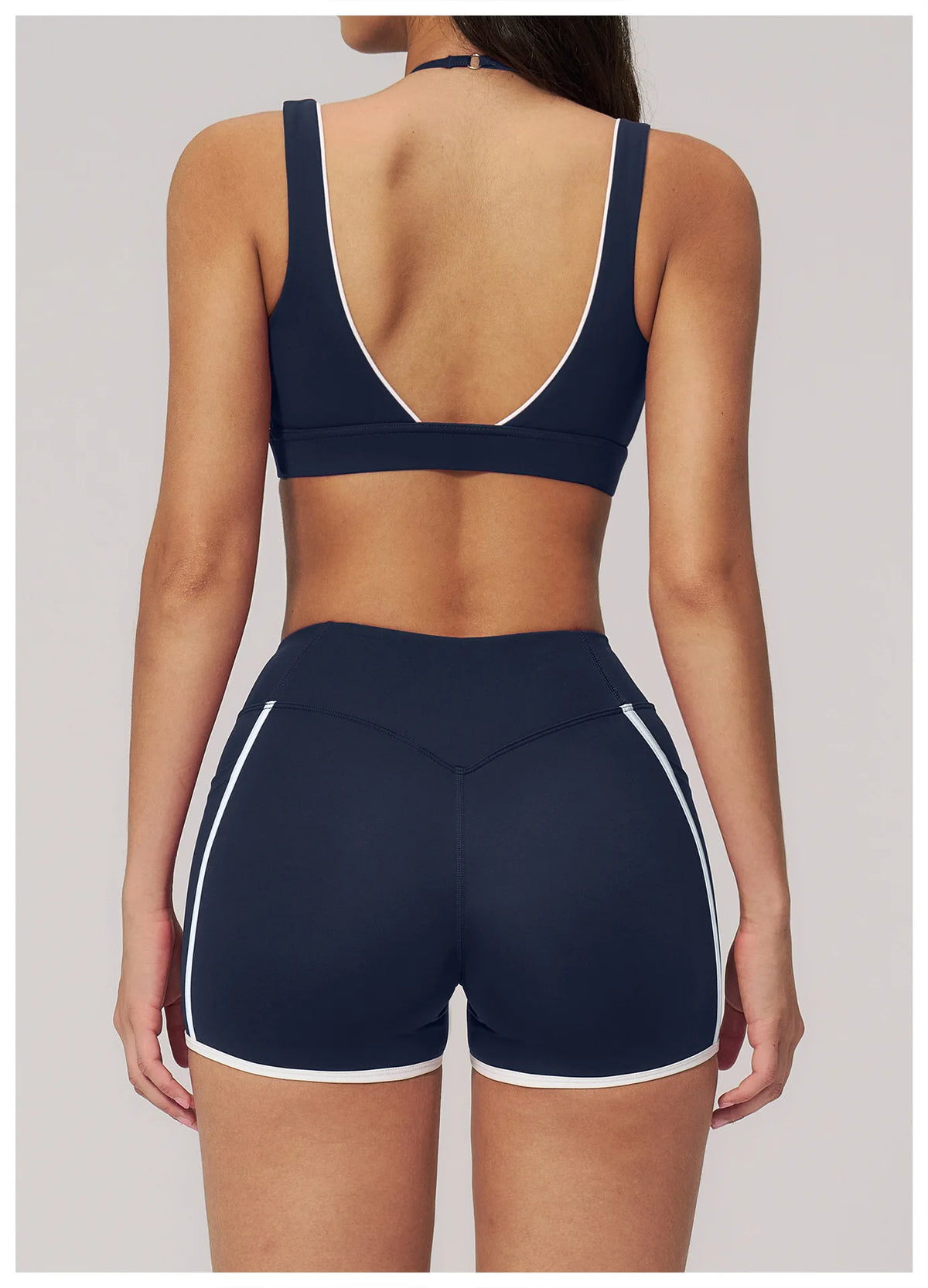 Backless Crop Sports Bra