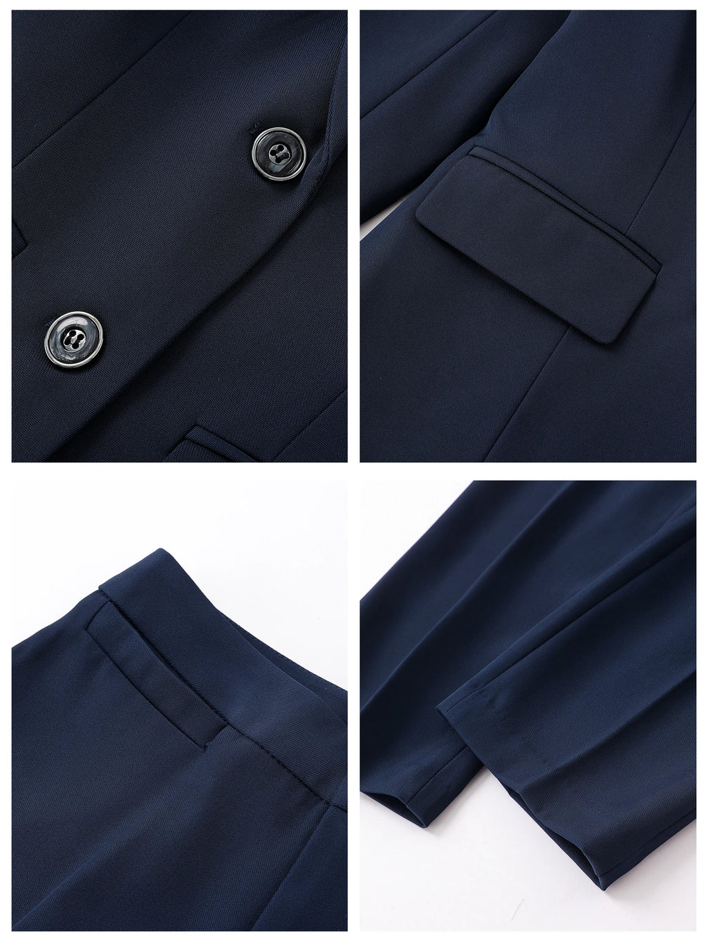 Single-Breasted Notch Lapel Suit Set