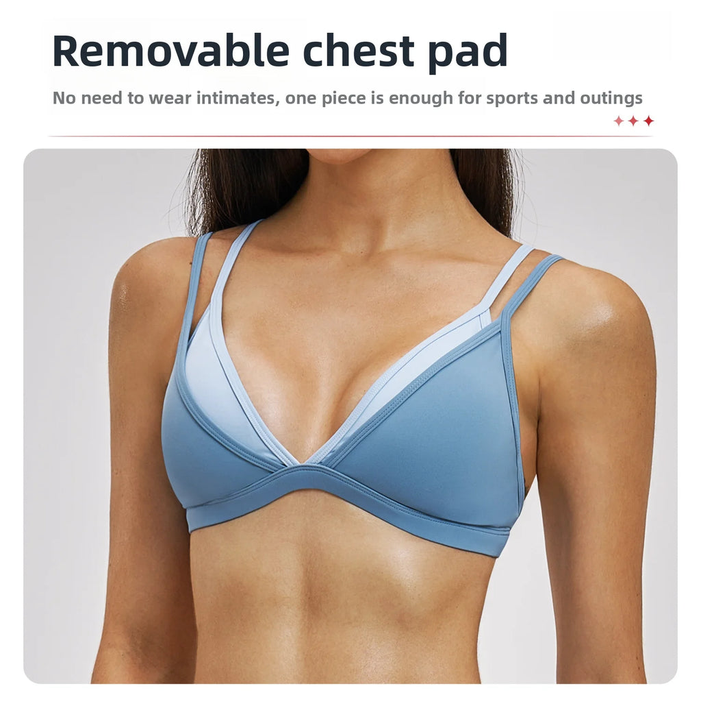 Backless Push-Up Sports Bra