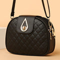 Daily Wear Rhombus Stitch Leather Shoulder Bag Detachable Strap, Elegant Small Bag for Women Casual Street Matching