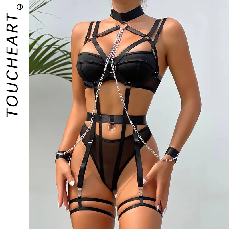 Strappy Lingerie Set