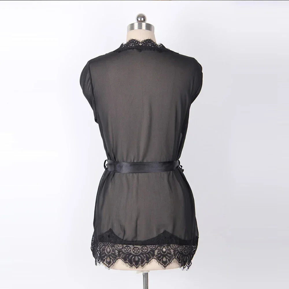 Lace Transparent Babydoll Nightdress