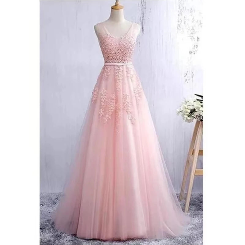 Slim A-Line Maxi Dress