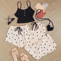 cotton three-piece pajamas
