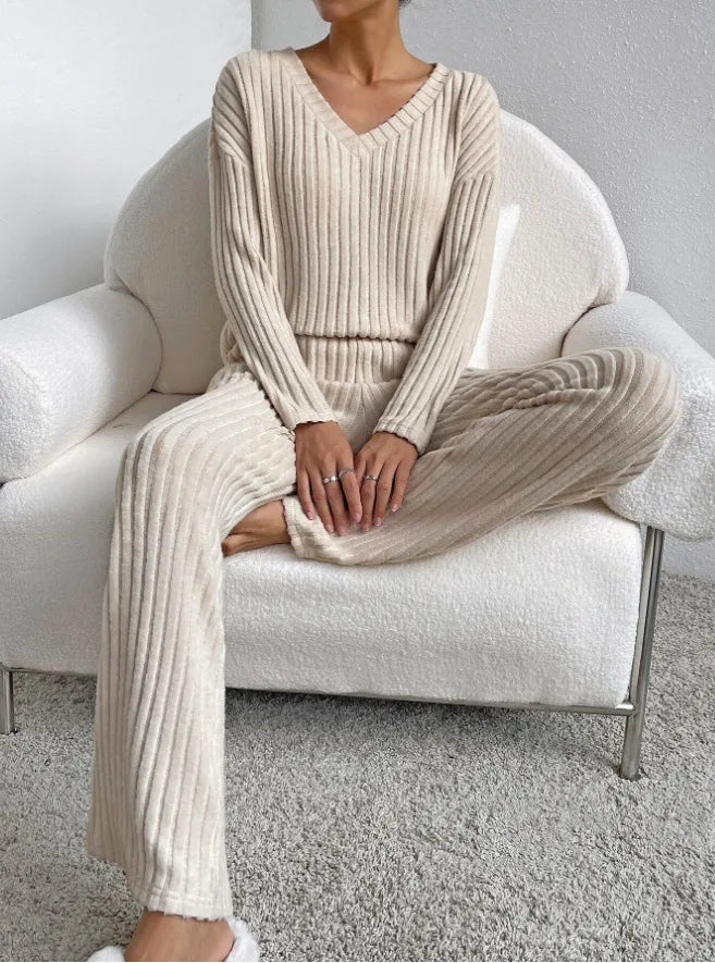 Loungewear Casual Solid Color Outfit