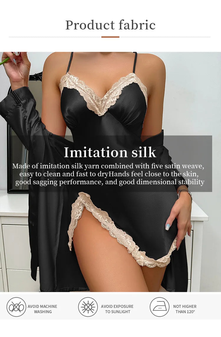 Silky Open-Back Lounge Set