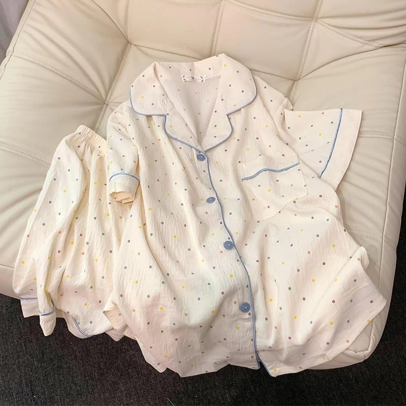 Print Polka Dot Women Pajamas