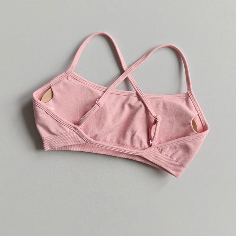 Seamless Back-Cross Sports Bra