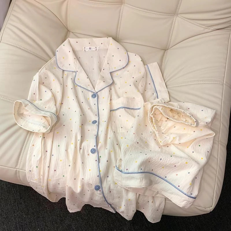 Print Polka Dot Women Pajamas