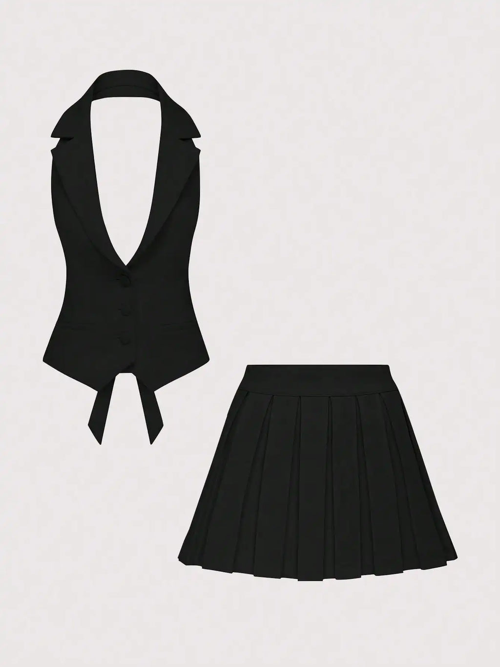 Elegant V-neck Short Dress
