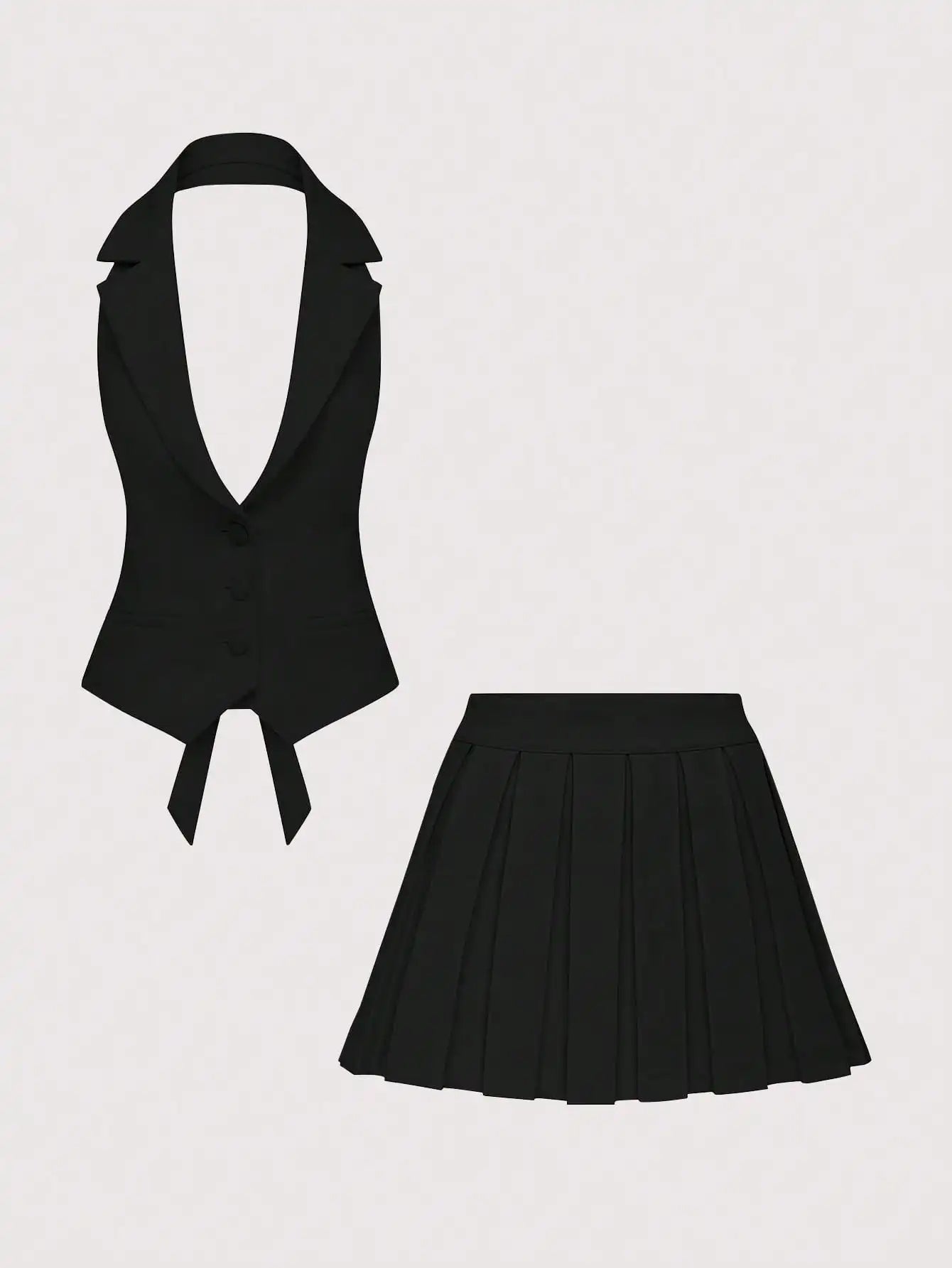 Elegant V-neck Short Dress