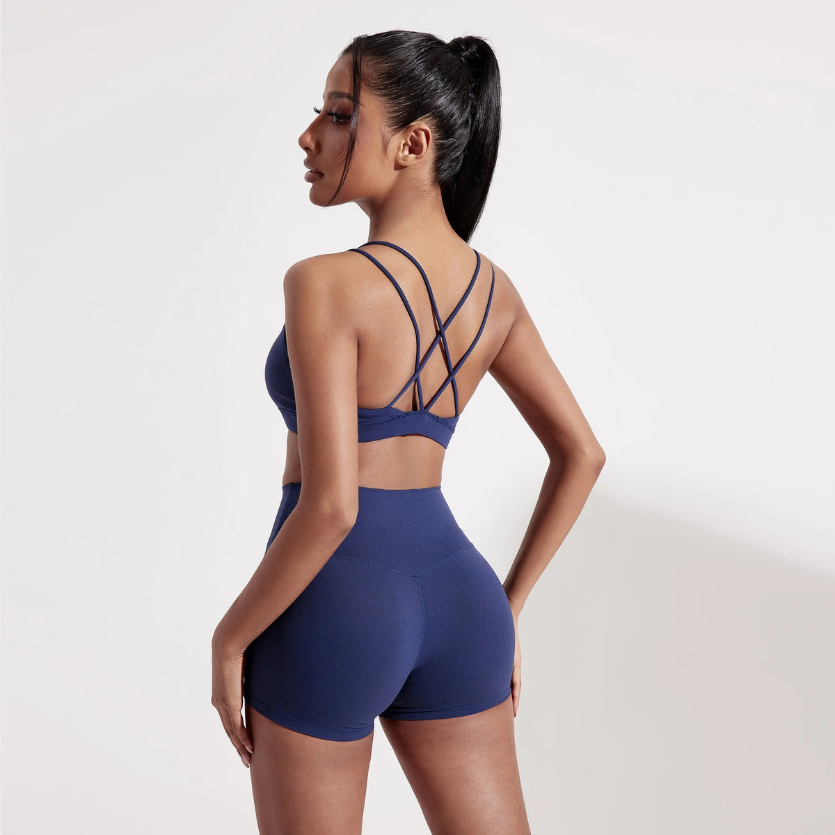 High-Support Cross-Back Sports Bra