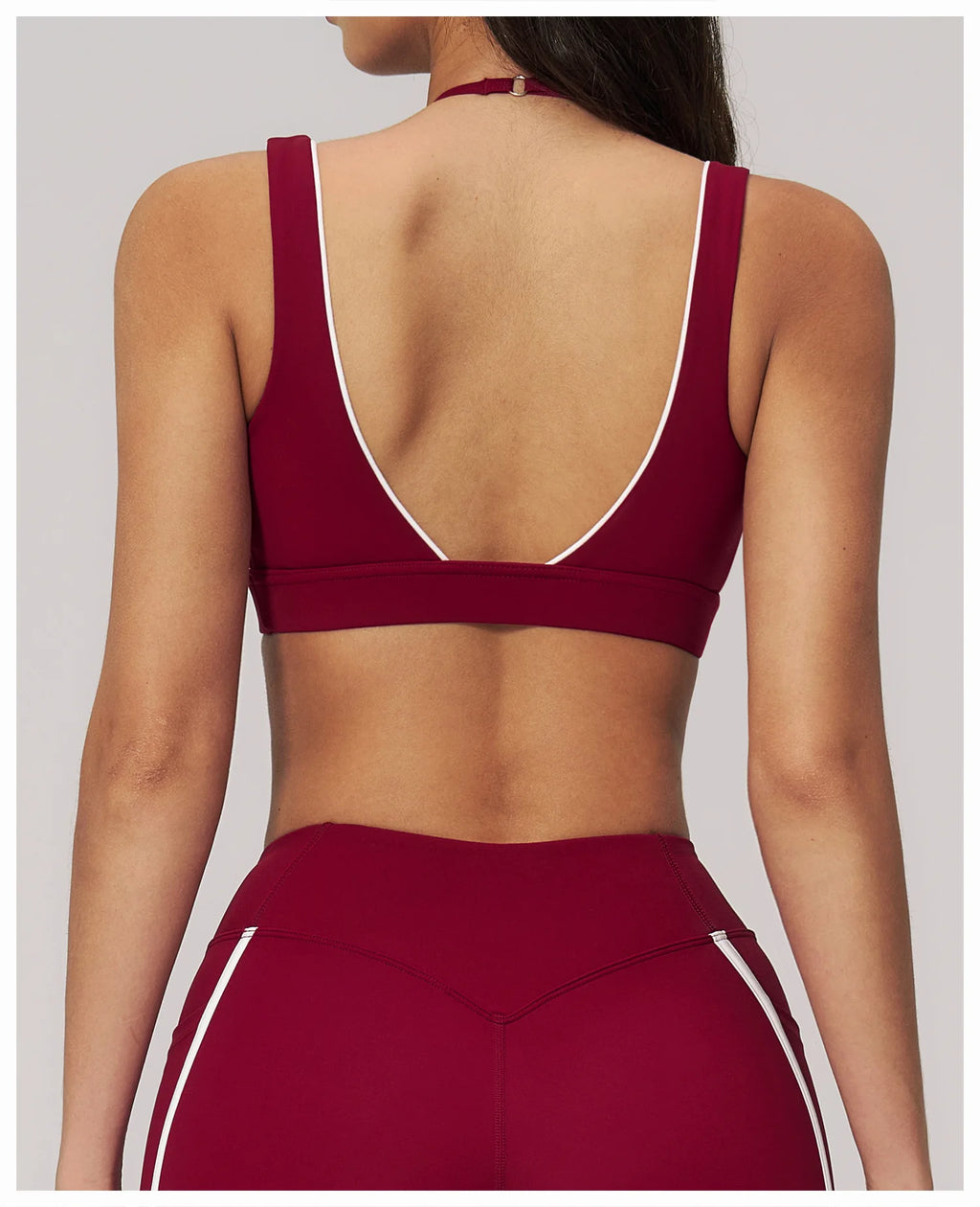 Backless Crop Sports Bra