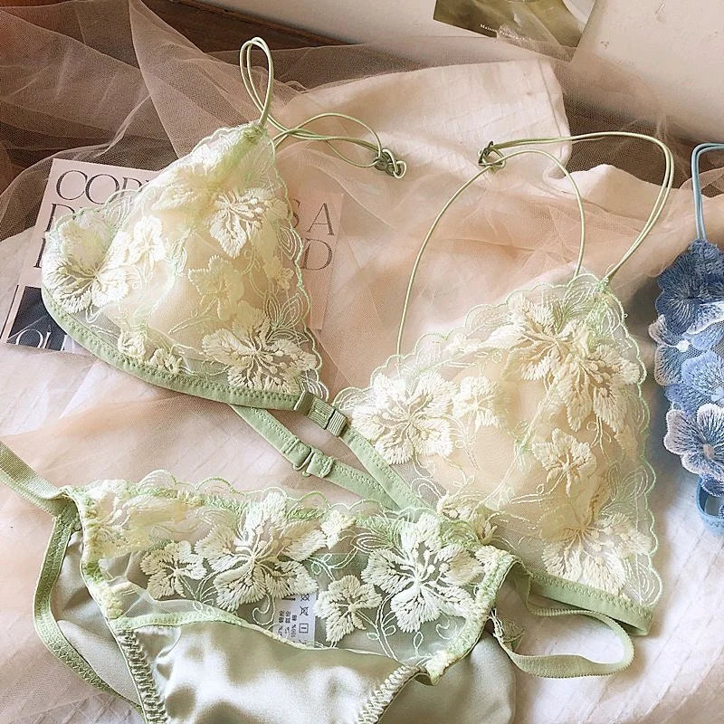 French Lace Bralette for Small Chest