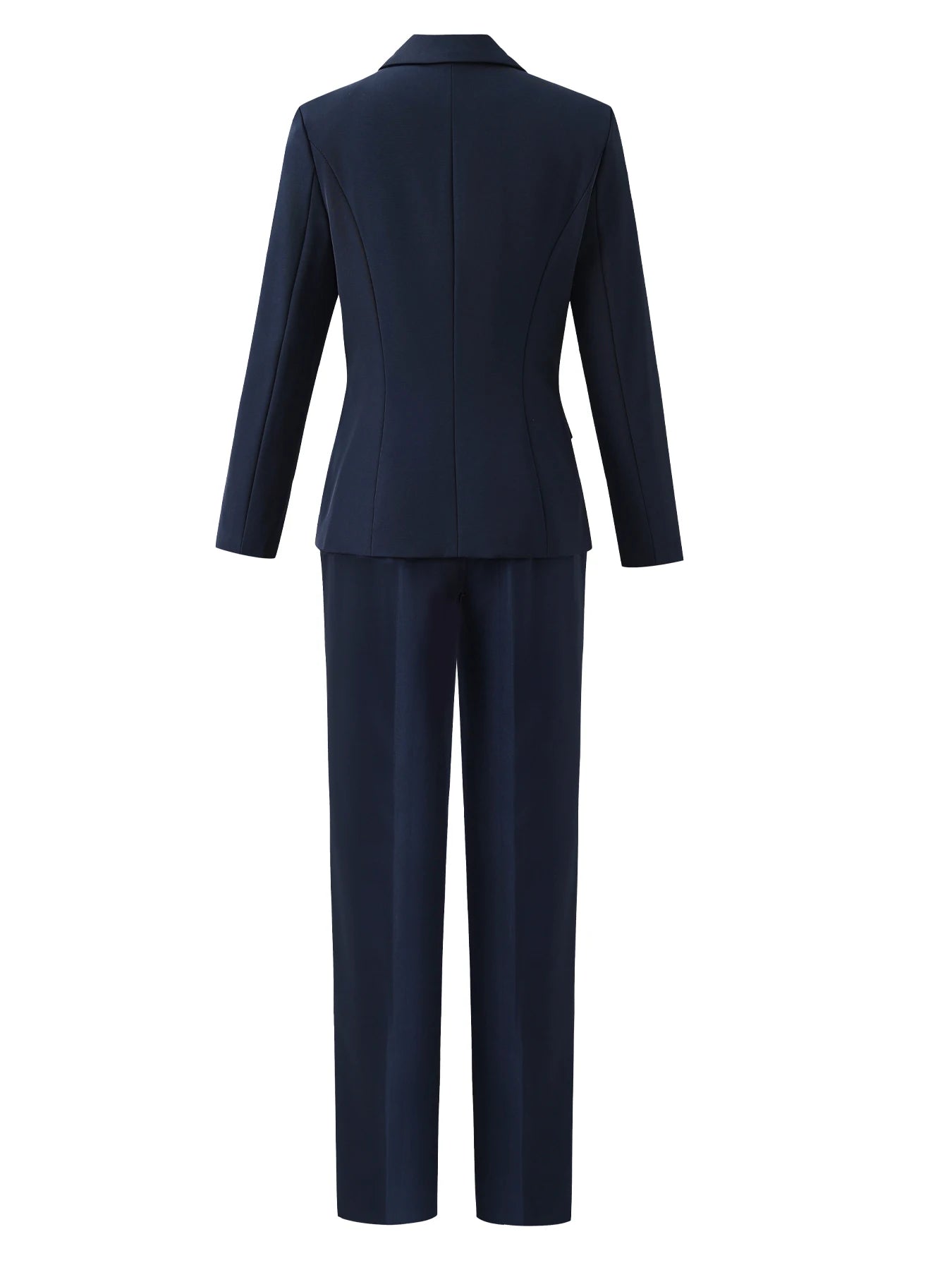 Single-Breasted Notch Lapel Suit Set