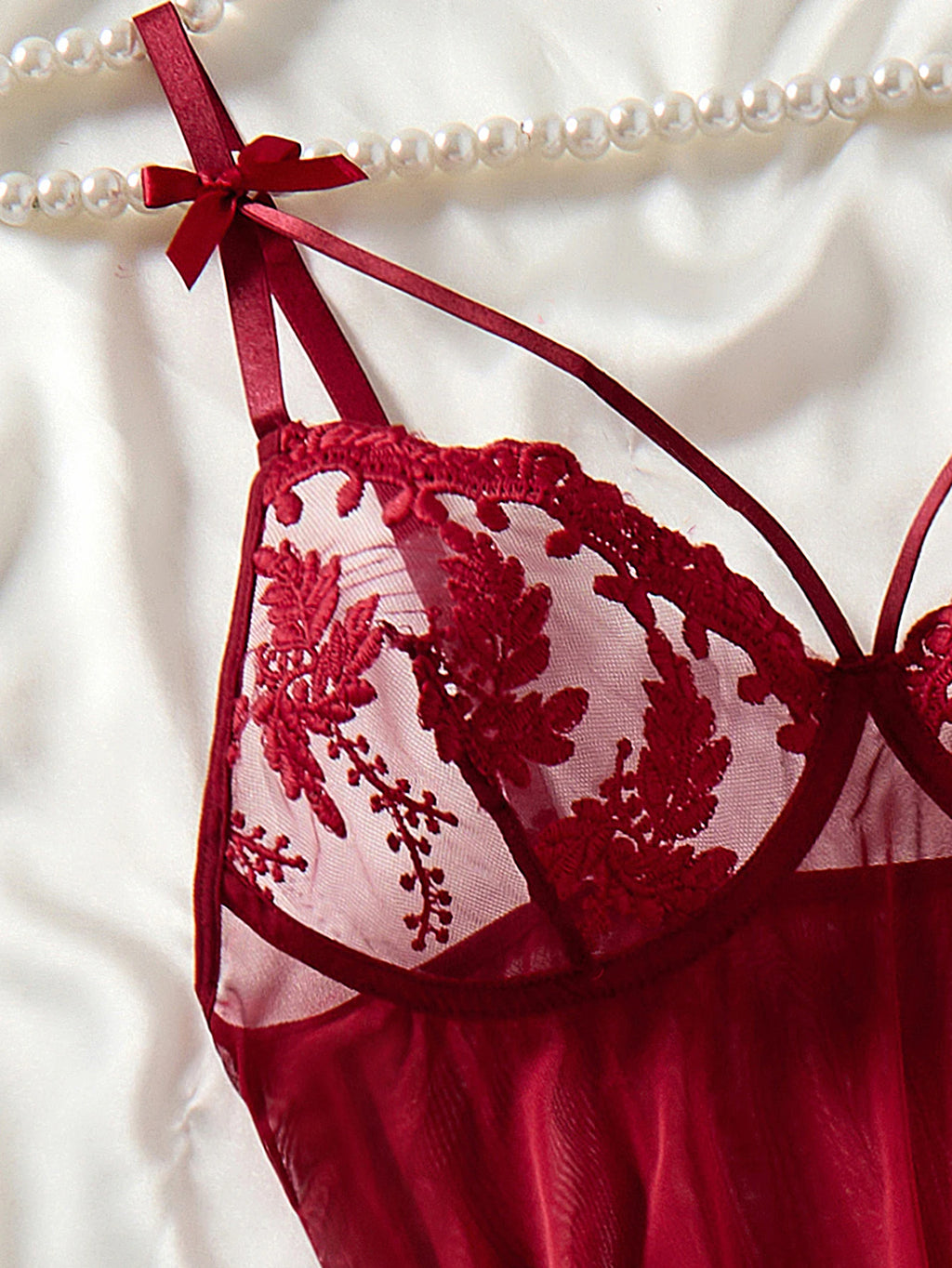 semi transparent elegant nightgown