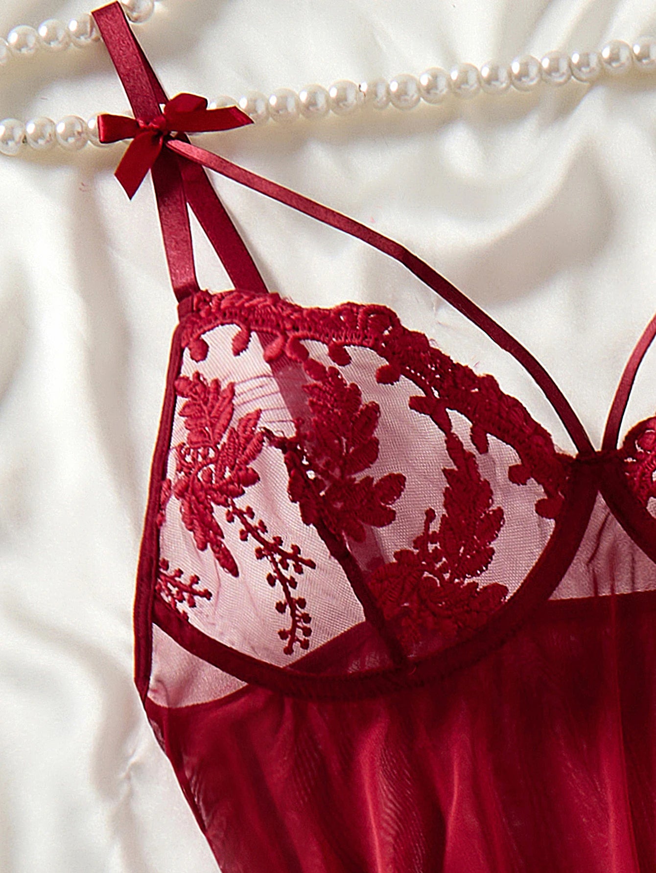 semi transparent elegant nightgown