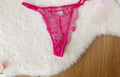 Pink Floral Lingerie Set