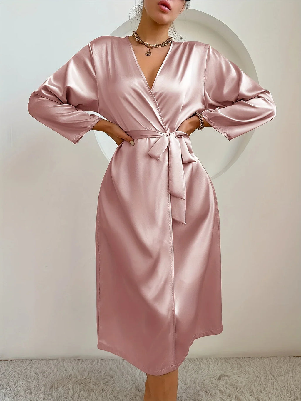 Satin Belted Robe