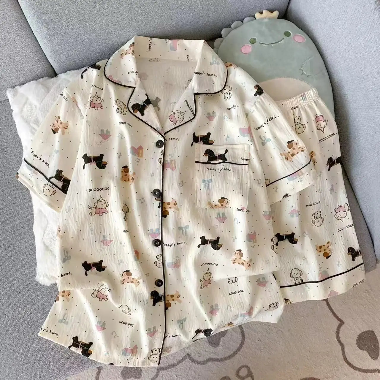 Print Polka Dot Women Pajamas