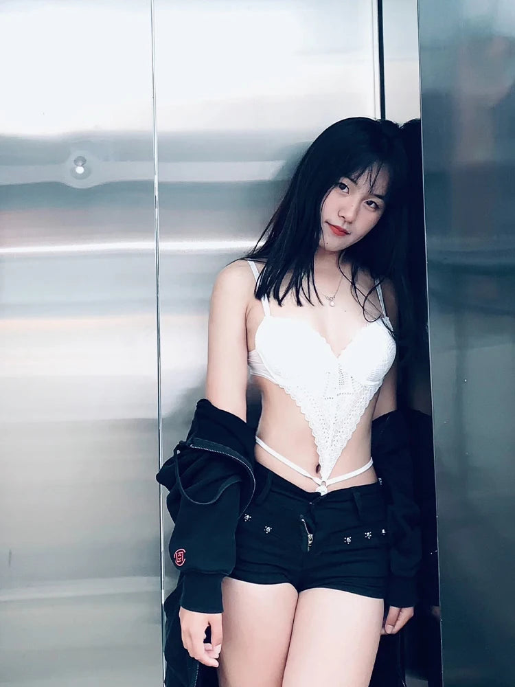 YUQI Siwu Sexy Lace Bodysuit