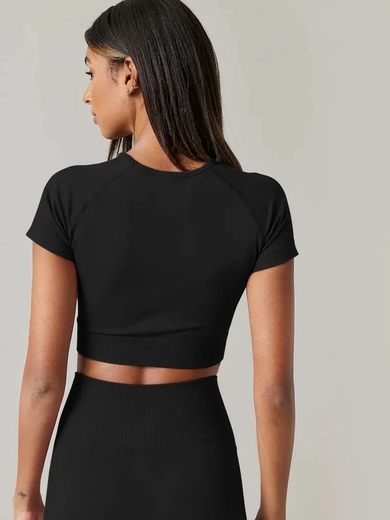 Seamless Yoga Sport Shirt