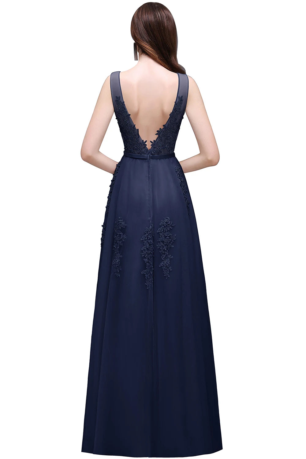 Slim A-Line Maxi Dress