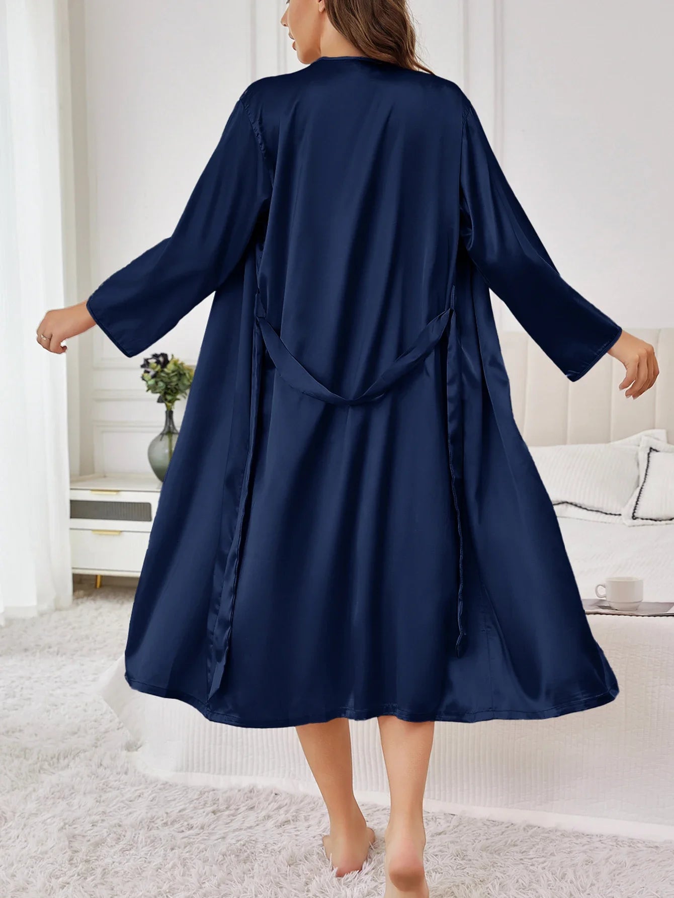 Satin Belted Robe