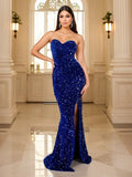 Sexy Slit Leg Paded Backless dress