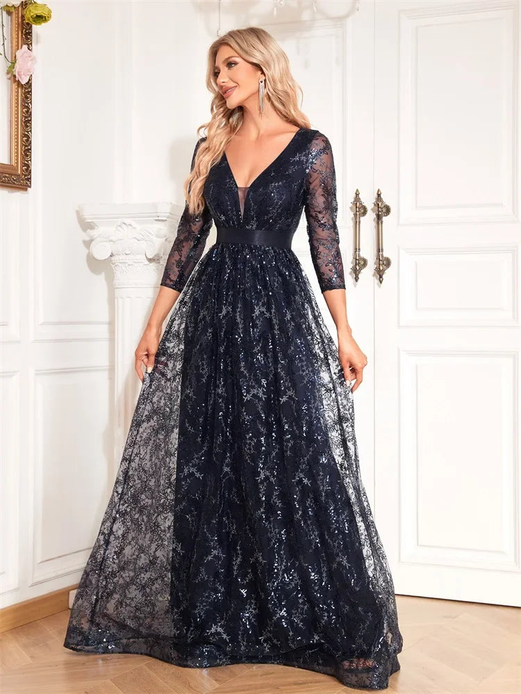 Luxury Long Sleeve Dress