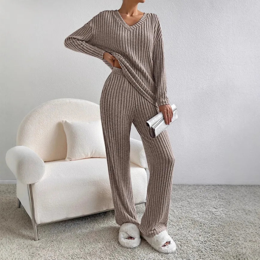 Loungewear Casual Solid Color Outfit