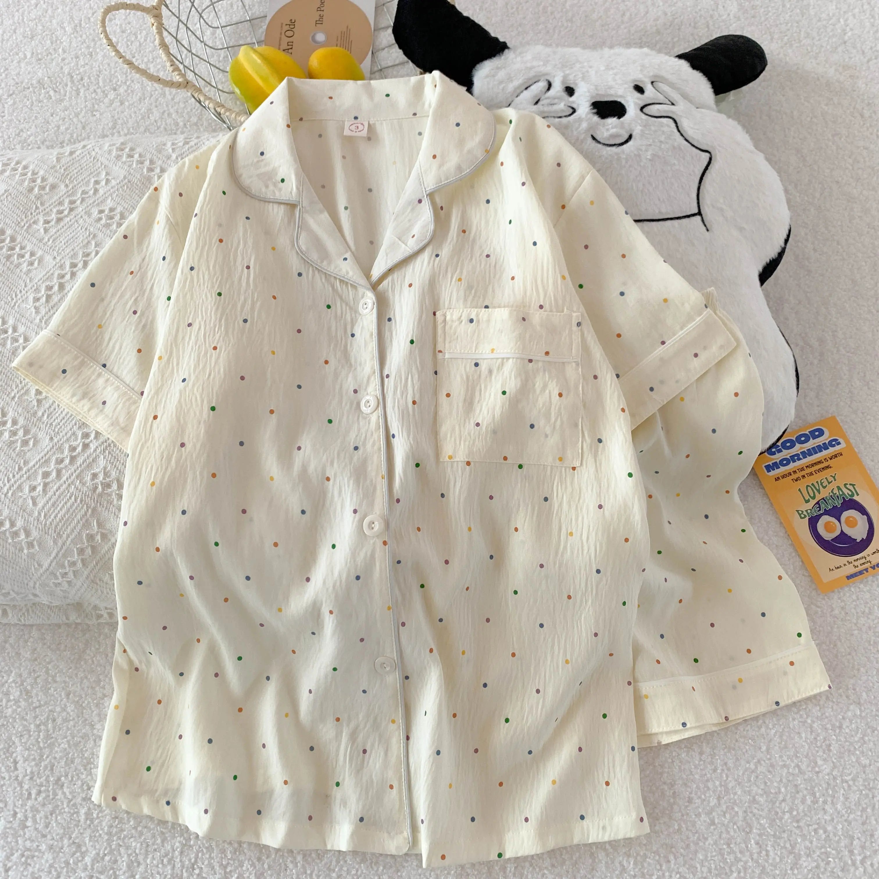 Print Polka Dot Women Pajamas