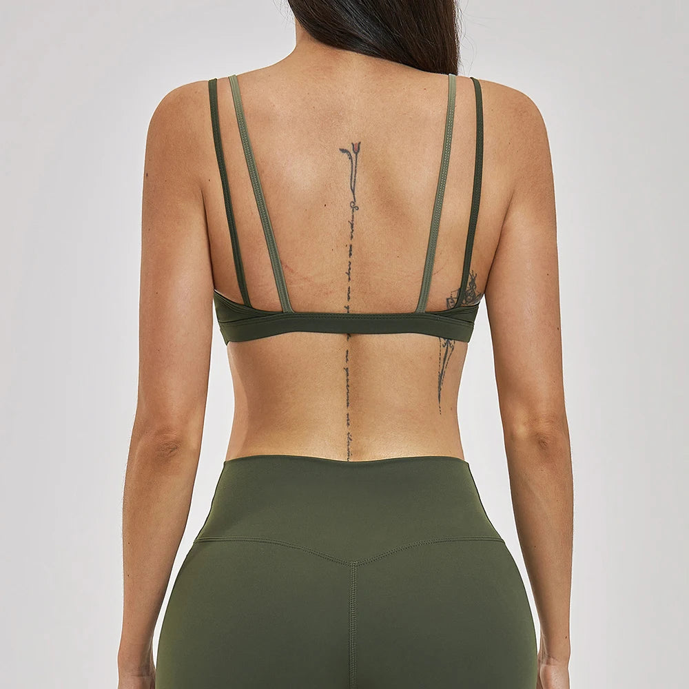 Backless Push-Up Sports Bra