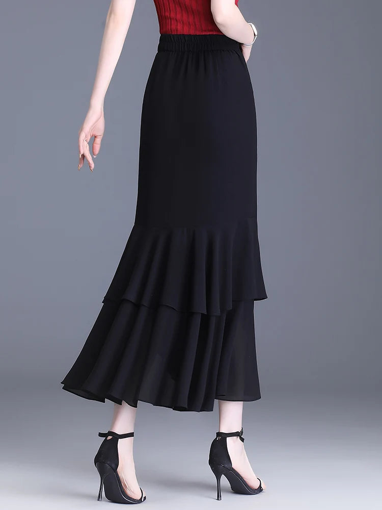 Elegant  Chiffon Skirts