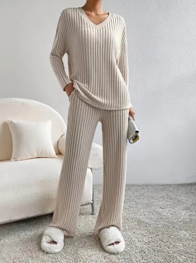 Loungewear Casual Solid Color Outfit