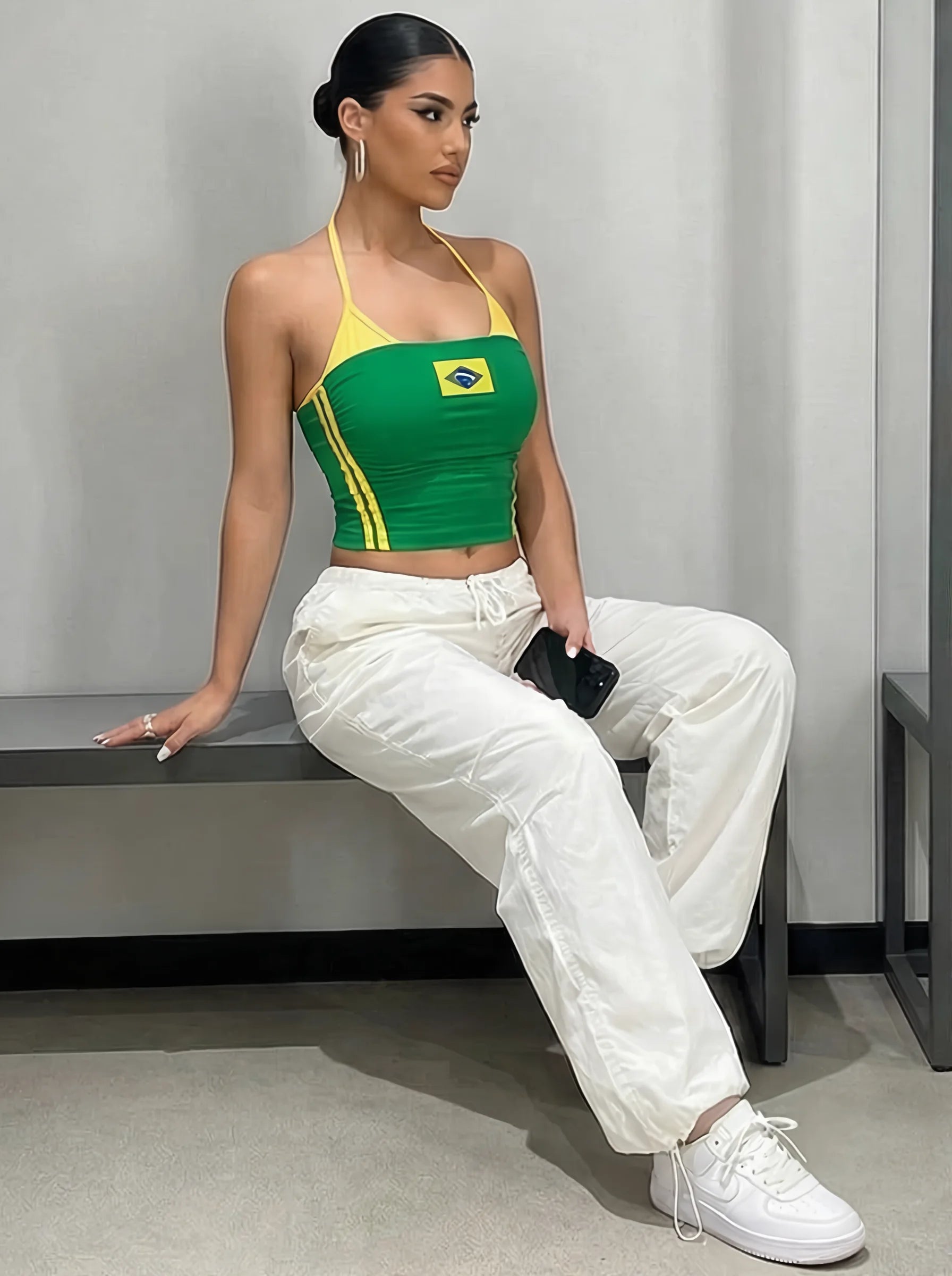 Patchwork Crop Top