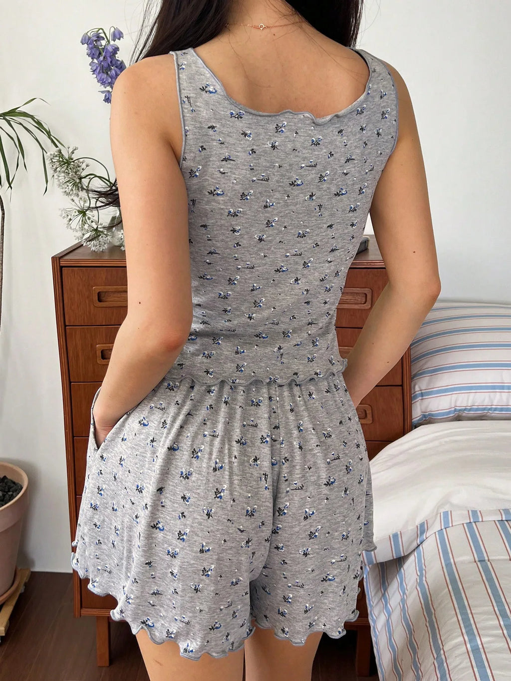 Printed Cami & Shorts Set