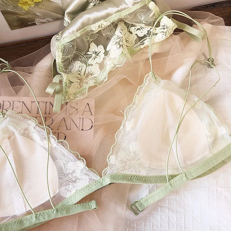 French Lace Bralette for Small Chest