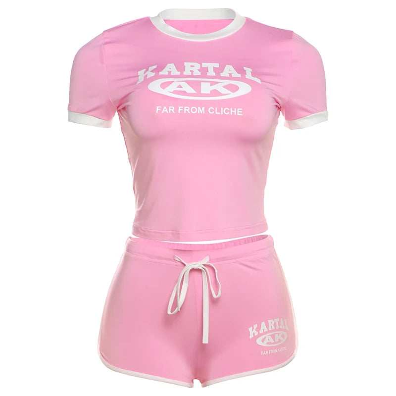 Nibber Tracksuit Letter Print 2 piece Set
