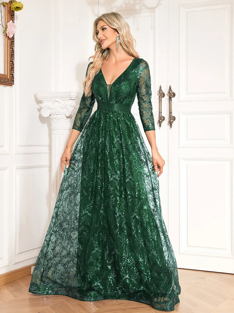 Luxury Long Sleeve Dress