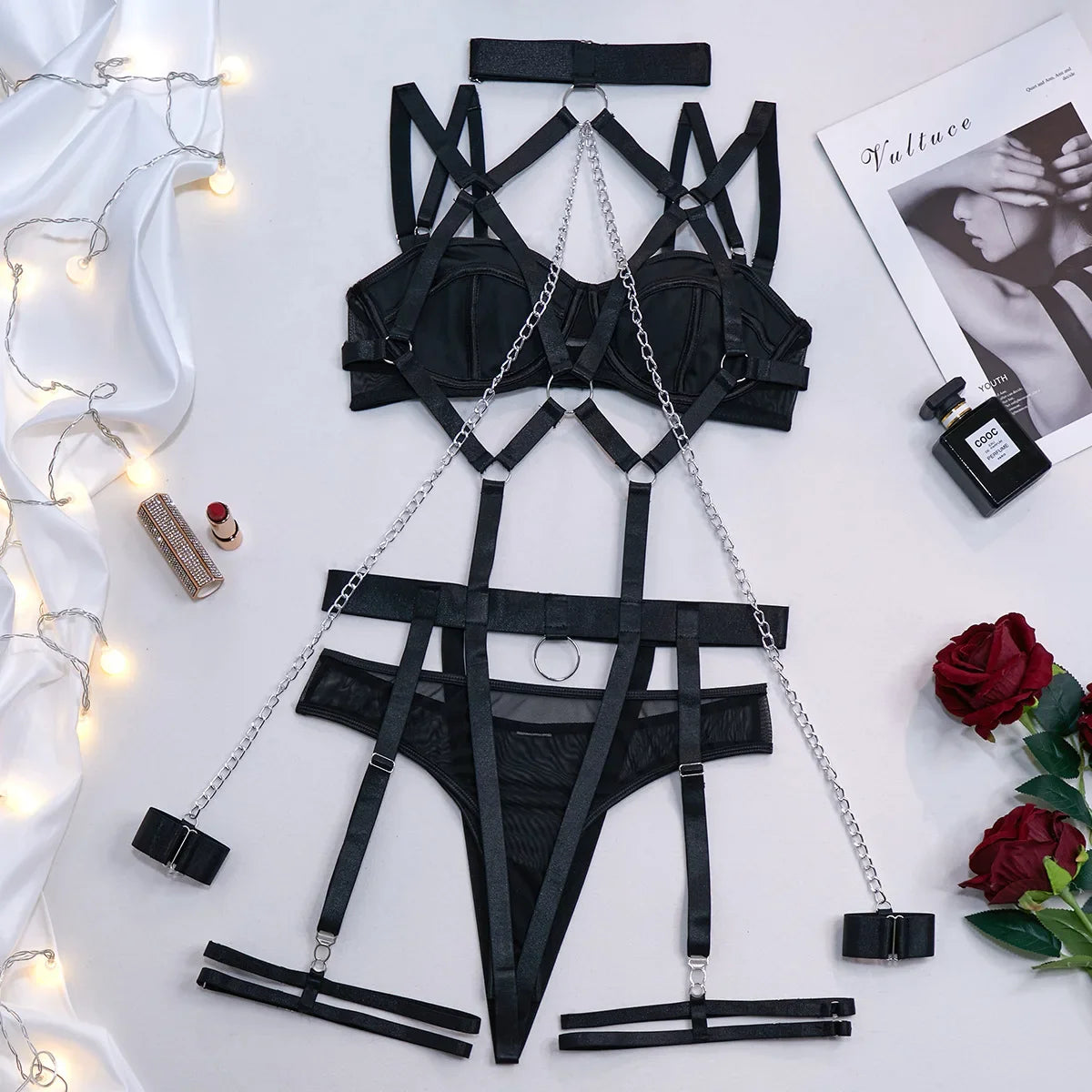 Strappy Lingerie Set