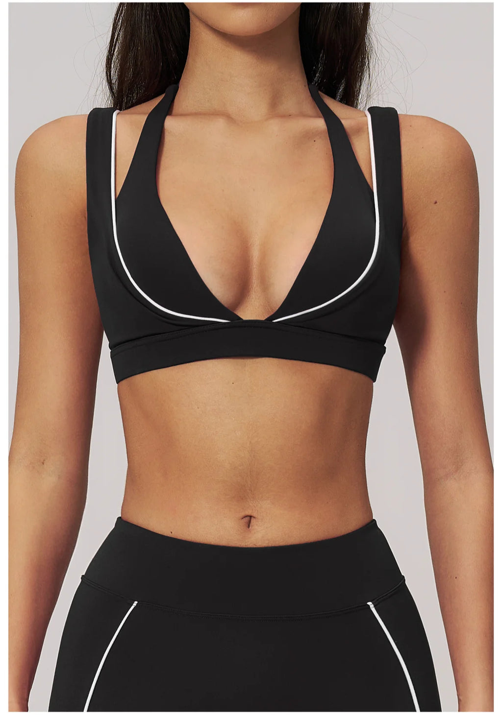 Backless Crop Sports Bra