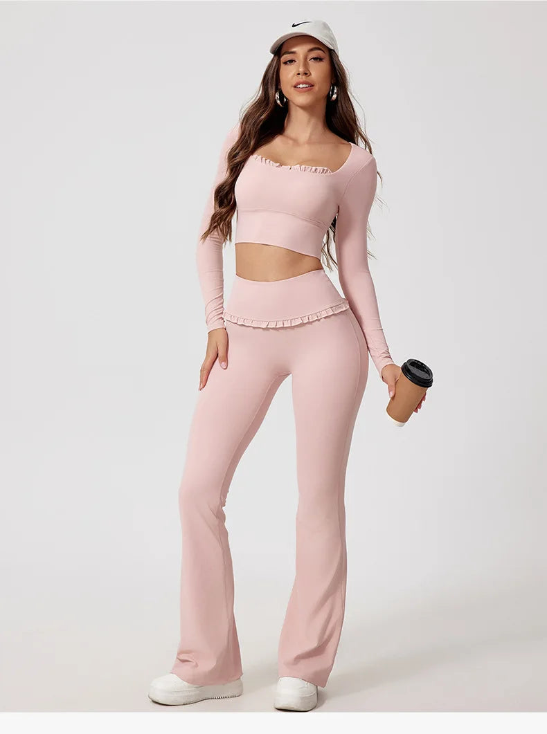 New Summer 2Pcs Women Gym Yoga Female Outfit