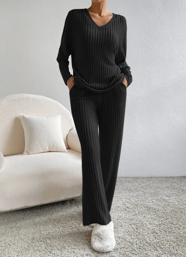 Loungewear Casual Solid Color Outfit